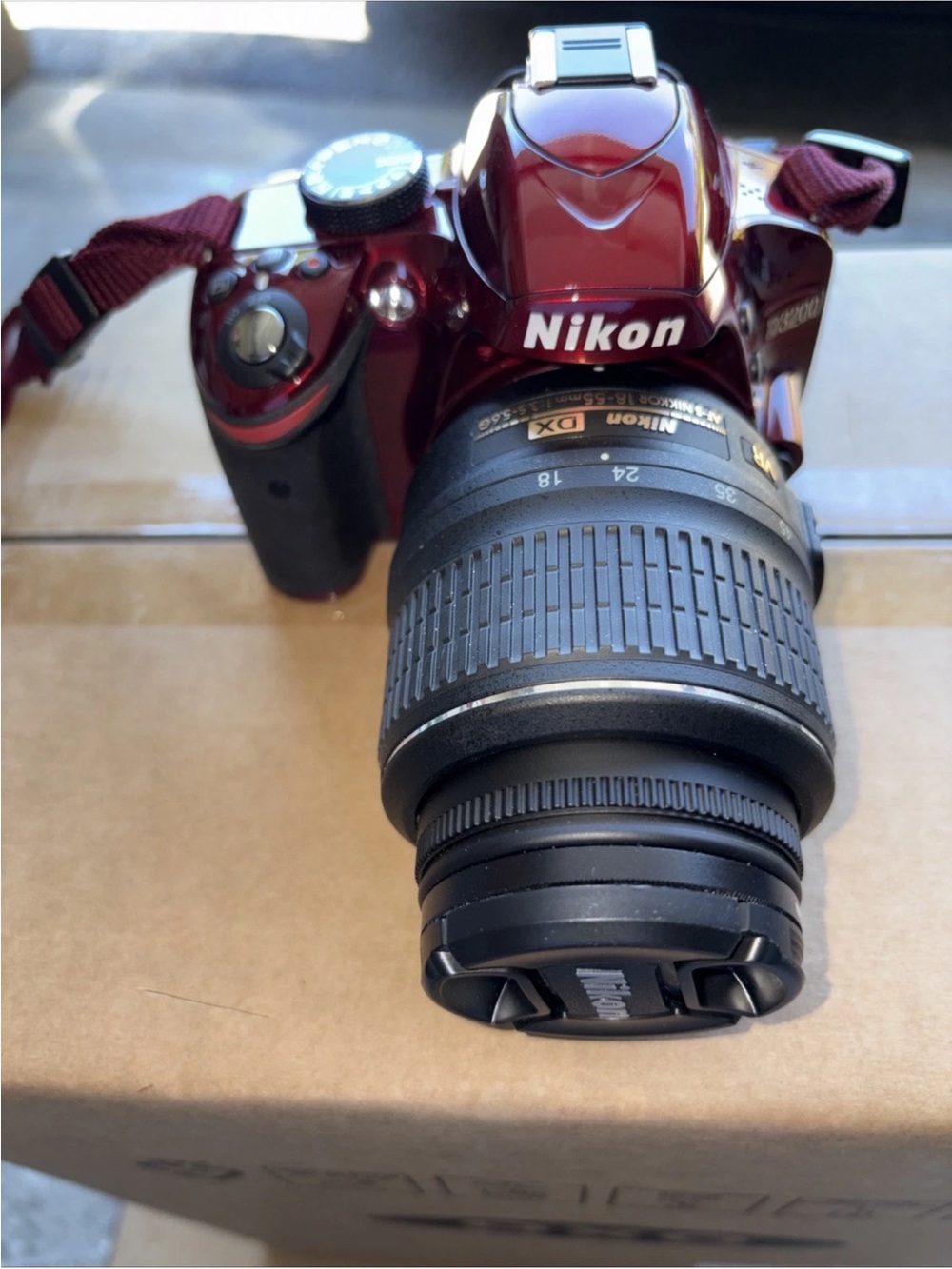 Nikon D200 Red DSLR Camera with Zoom Lens